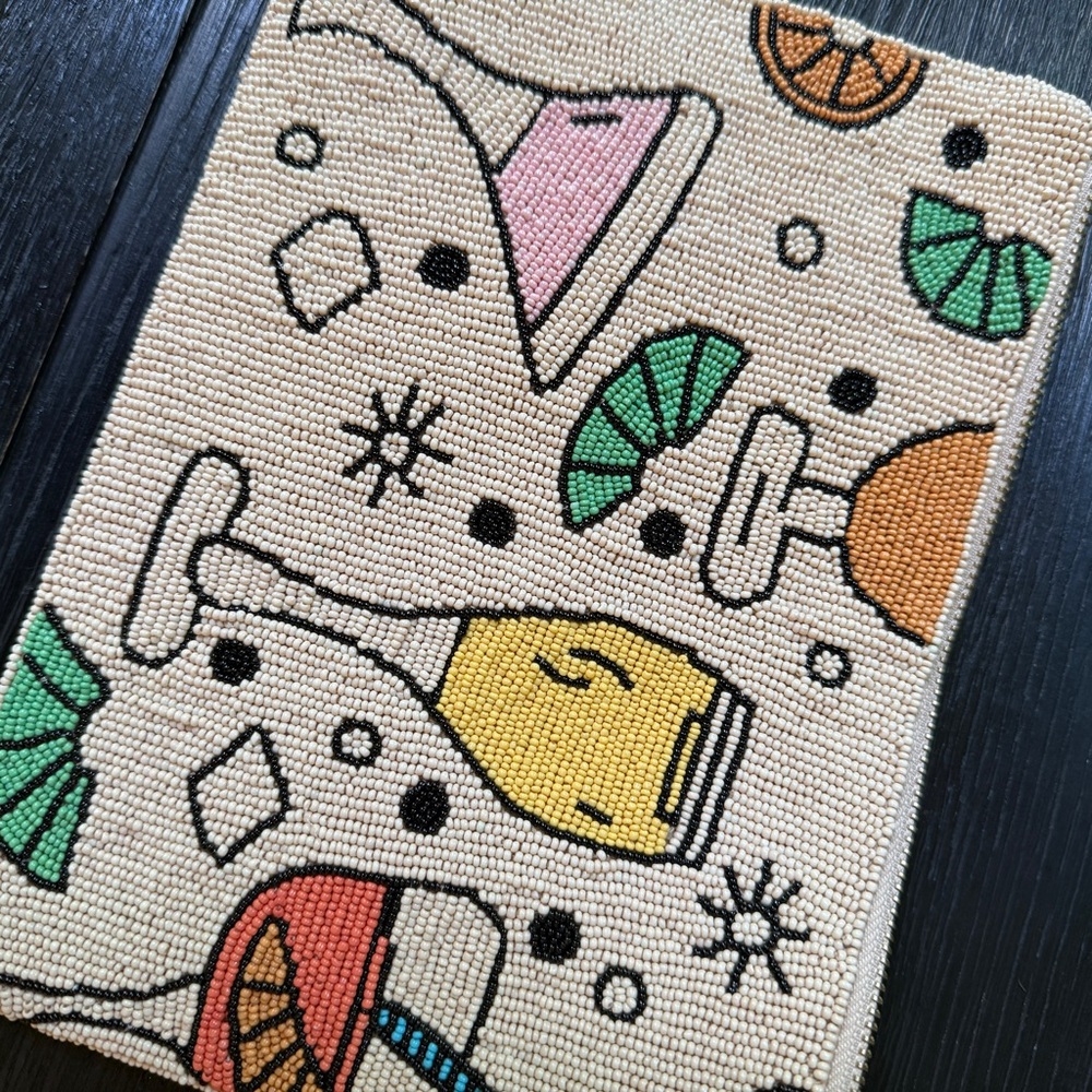 Anthropologie Beaded Cocktail Clutch - Multicolor